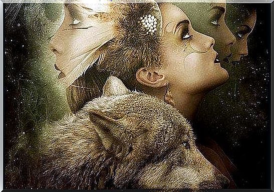 woman-with-wolf